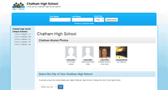 Desktop Screenshot of chathamhighschoolalumni.com