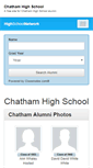 Mobile Screenshot of chathamhighschoolalumni.com