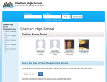 Tablet Screenshot of chathamhighschoolalumni.com